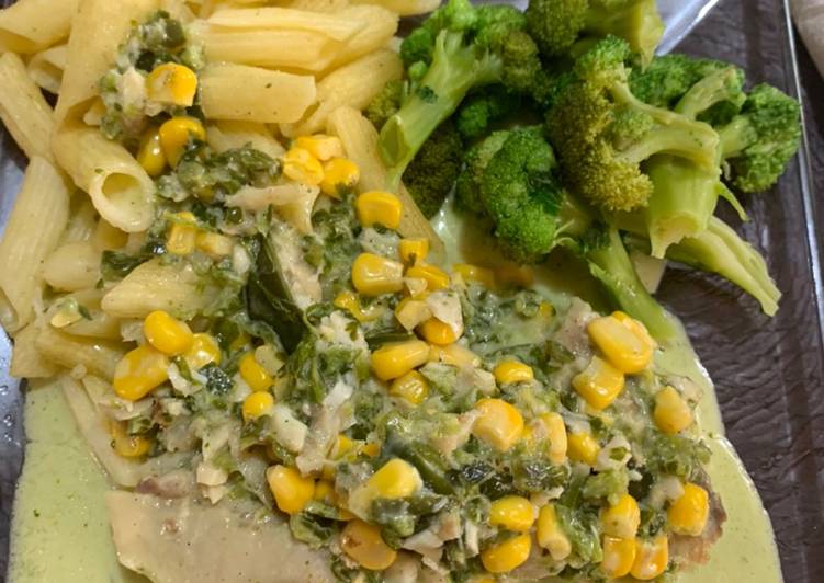 Filete de pescado a la poblana