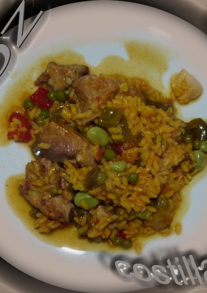 Una foto de Arroz con costillas de cerdo