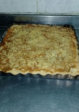Una foto de Tarta de dulce de leche y coco