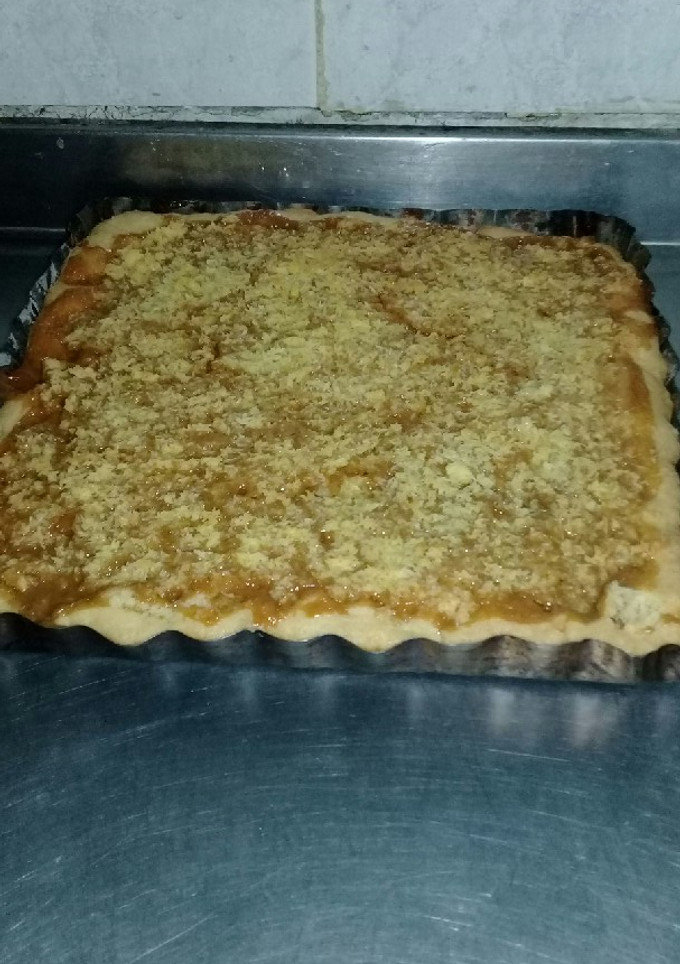 Una foto de Tarta de dulce de leche y coco