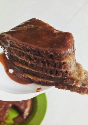 Foto resep Pancake simple saus milo