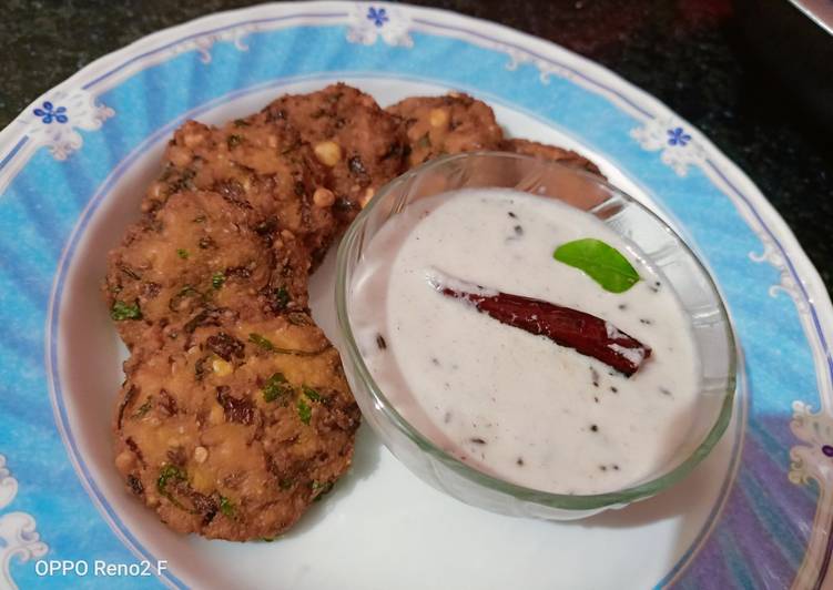 Steps to  Dal vada (parippu vada)