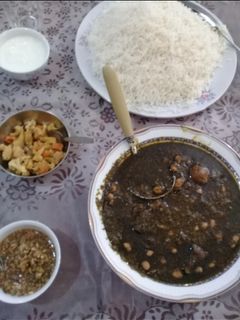 عکسی از دستور قورمه سبزی