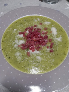 Una foto de Crema de calabacín