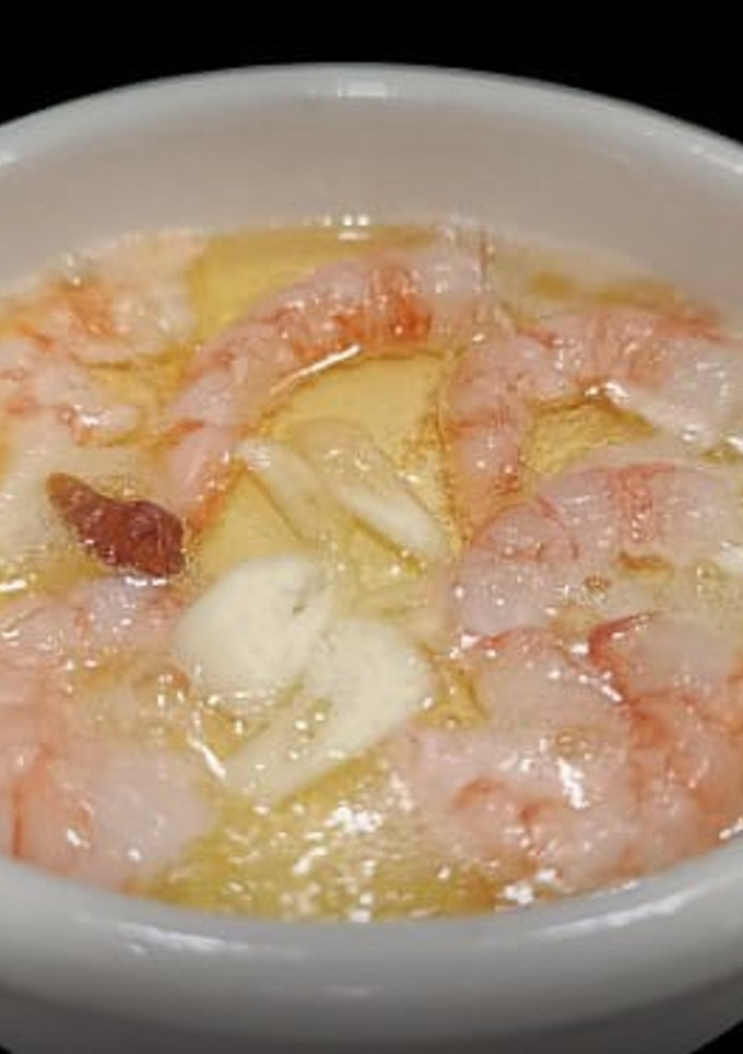Una foto de Gambas al ajillo en freidora de aire