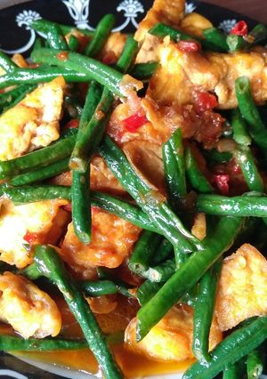 Foto resep Tumis tahu kacang panjang