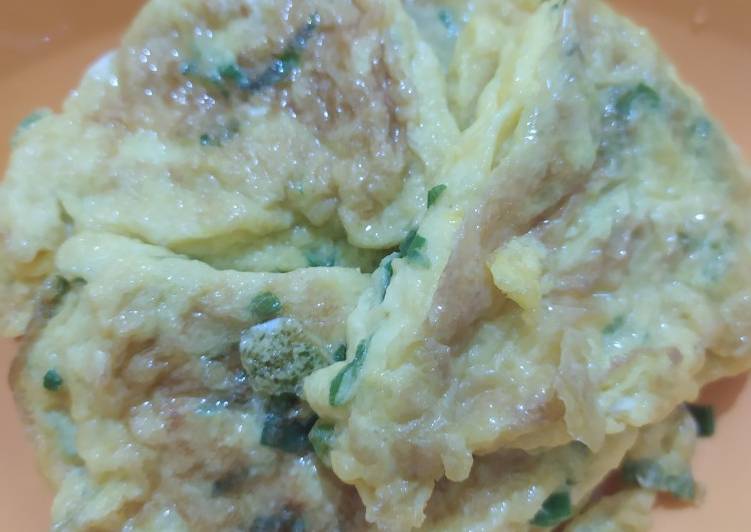 Resep Telur Dadar daun bawang Anti Gagal