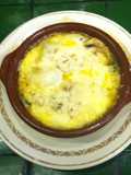 Huevos al plato con champignons