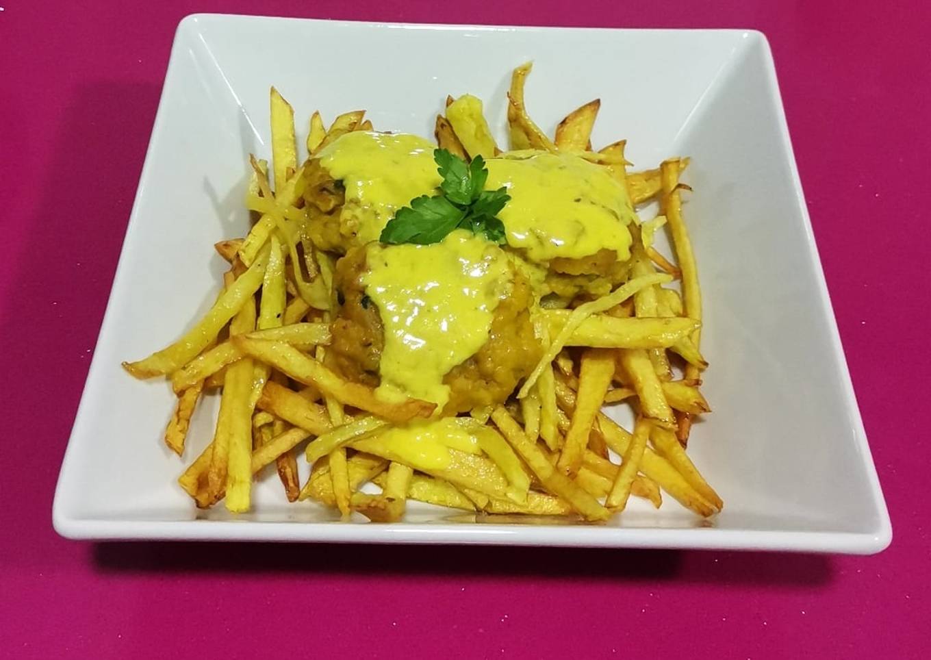 Albóndigas de sepia en su salsa