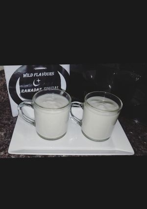 A picture of Rice gruel (Kunun shinkafa).