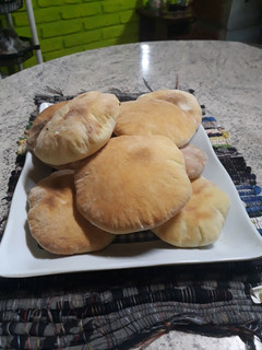 Una foto de Pan de pita - pan árabe