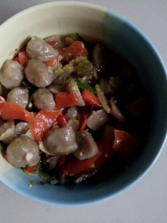 Foto resep Tumis putren dan jamur bakso