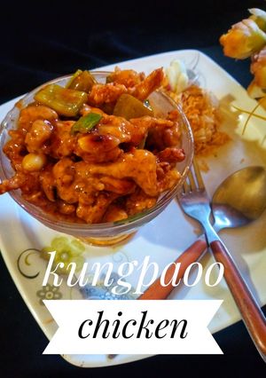 A picture of Kung pao chicken.