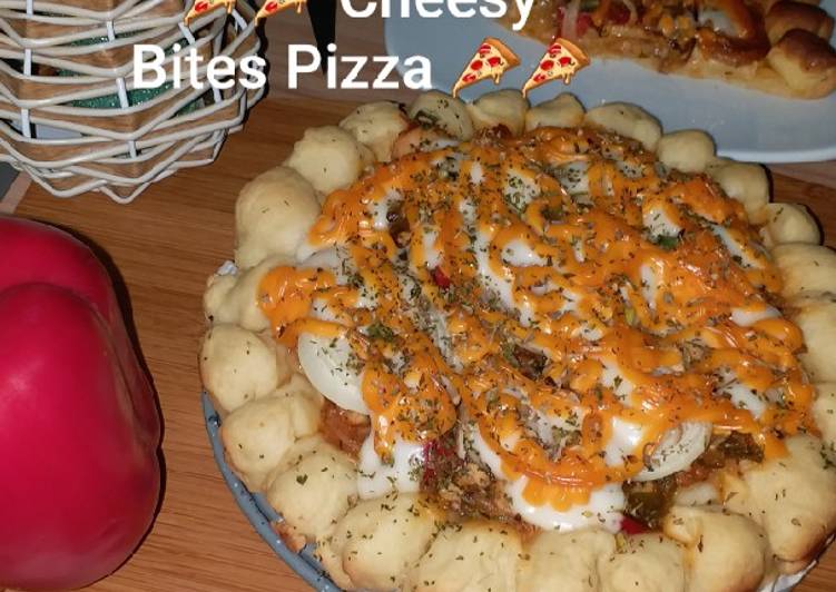 Cara Gampang Menyiapkan 🍕🍕 CHEESY BITES PIZZA 🍕🍕, Bisa Manjain Lidah
