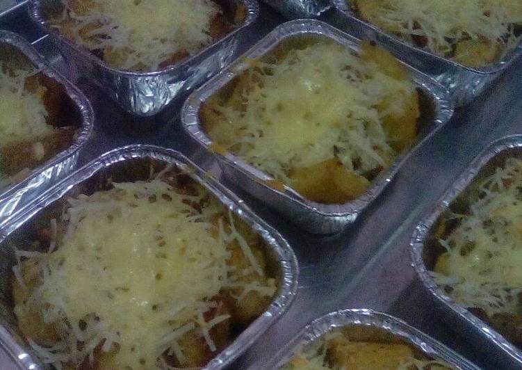 Potato Wedges with Mozarella