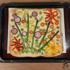 A picture of ★Flower Focaccia★.