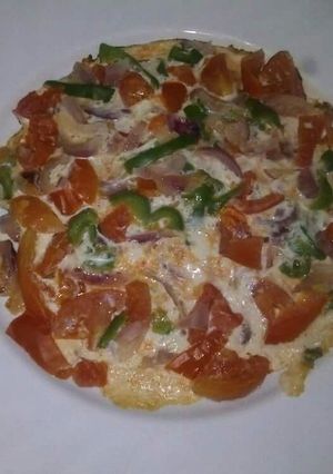 A picture of Colorful omelette.