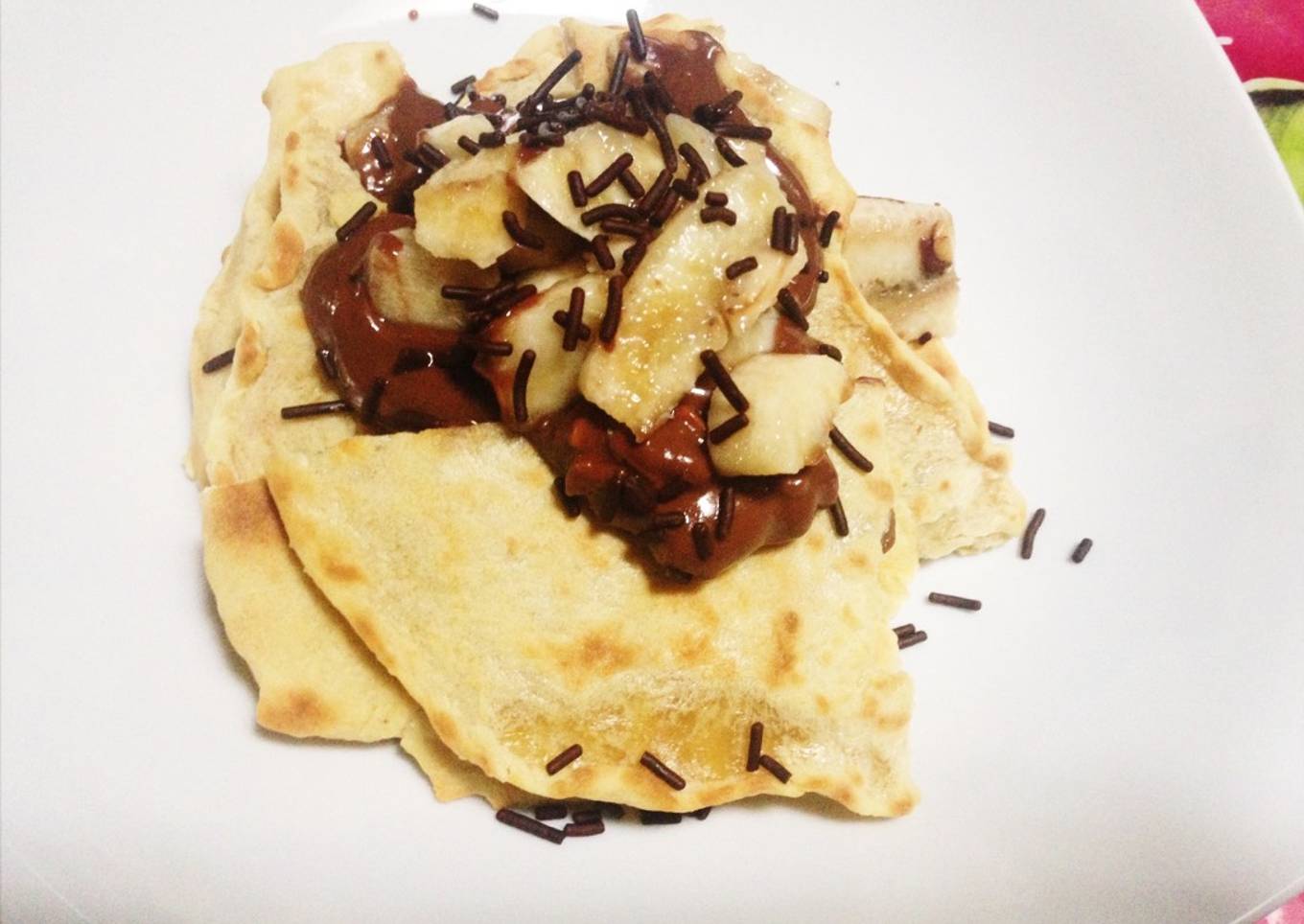 Roti Tortilla (pisang coklat)