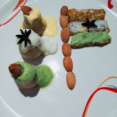 Peanut Kalash with tricolor rabdi A picture of Peanut Kalash with tricolor rabdi.