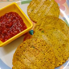 A picture of Savoury Sprout Pancakes.