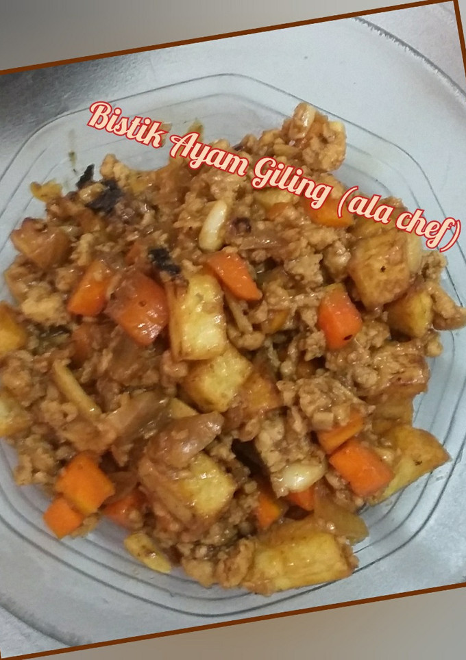 Foto resep Bistik Ayam Giling (ala chef)