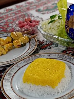 عکسی از دستور جوجه کباب تابه ای