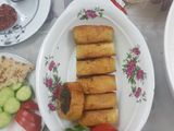 کوکو سبزی با نان باگت