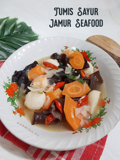 Foto resep Tumis Sayur Jamur Seafood