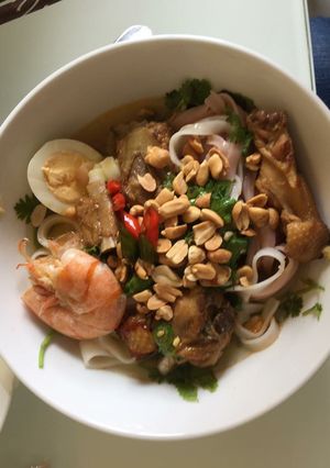 Hình của món Mì quảng.