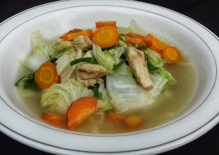 Resep masakan 41. Sop ayam wortel sawi putih | Cara Buat 41. Sop ayam wortel sawi putih Yang Menggugah Selera