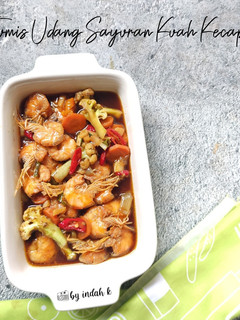 Foto resep Tumis Udang Sayuran Kuah Kecap