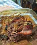 Carne rellena con jamón y queso