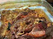 Una foto de carne rellena