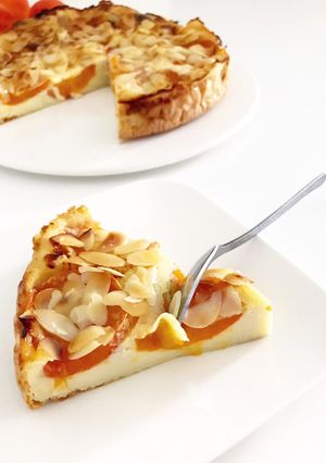 Une photo de Clafoutis abricots amandes