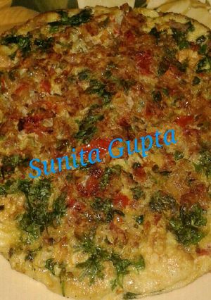 A picture of #Ramdan#Masala Omlet.