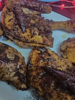 صورة لوصفة دجاج بالباربكيو صوص والزعتر 😍