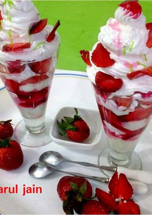 A picture of Strawberry cream.