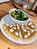 Leek Tatin Tart with Fresh Goat Cheese