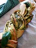 Braided Bread with Basil Pesto