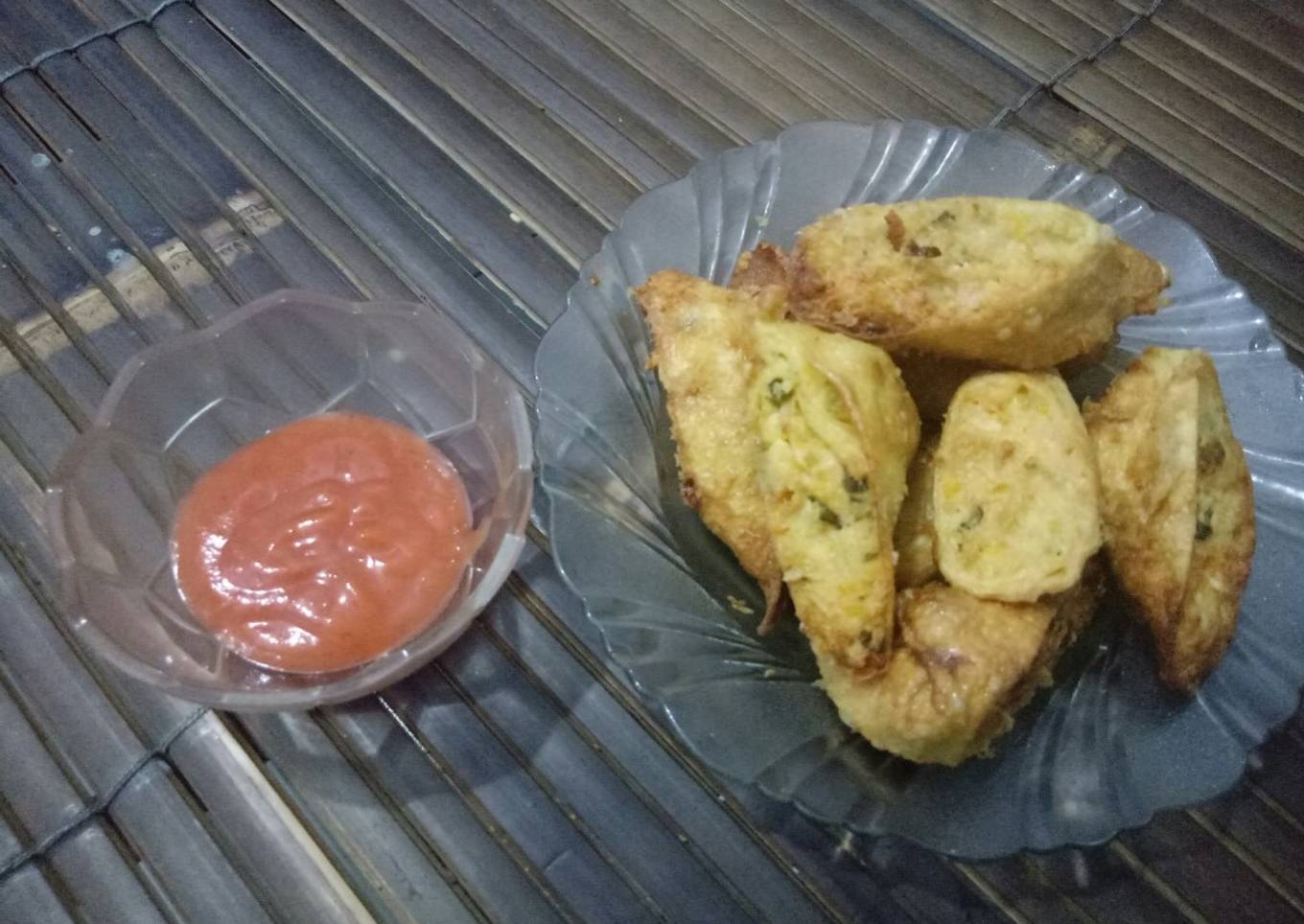Egg roll tahu