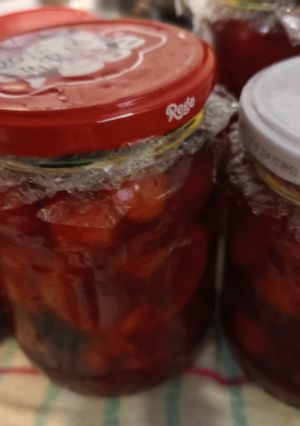 Alma kompót télire szederrel meggyel ízesítve (nagymami ötlete alapján) 1338 recept fotója