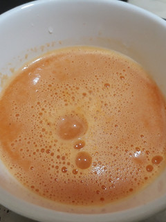 A picture of Apple and carrot purree.