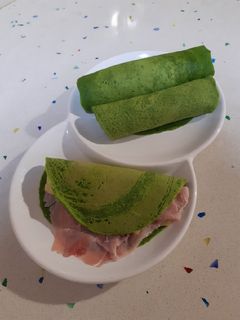 Una foto de Tortitas proteicas de espinacas