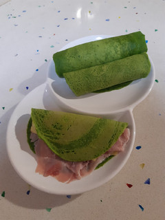 Una foto de Tortitas proteicas de espinacas