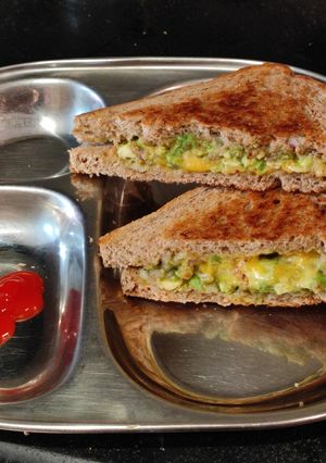 A picture of Healthy Avocado cheese toast recipe.
