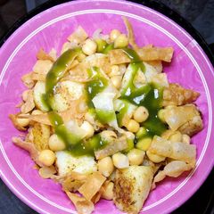 A picture of Khattay Aloo chaat.