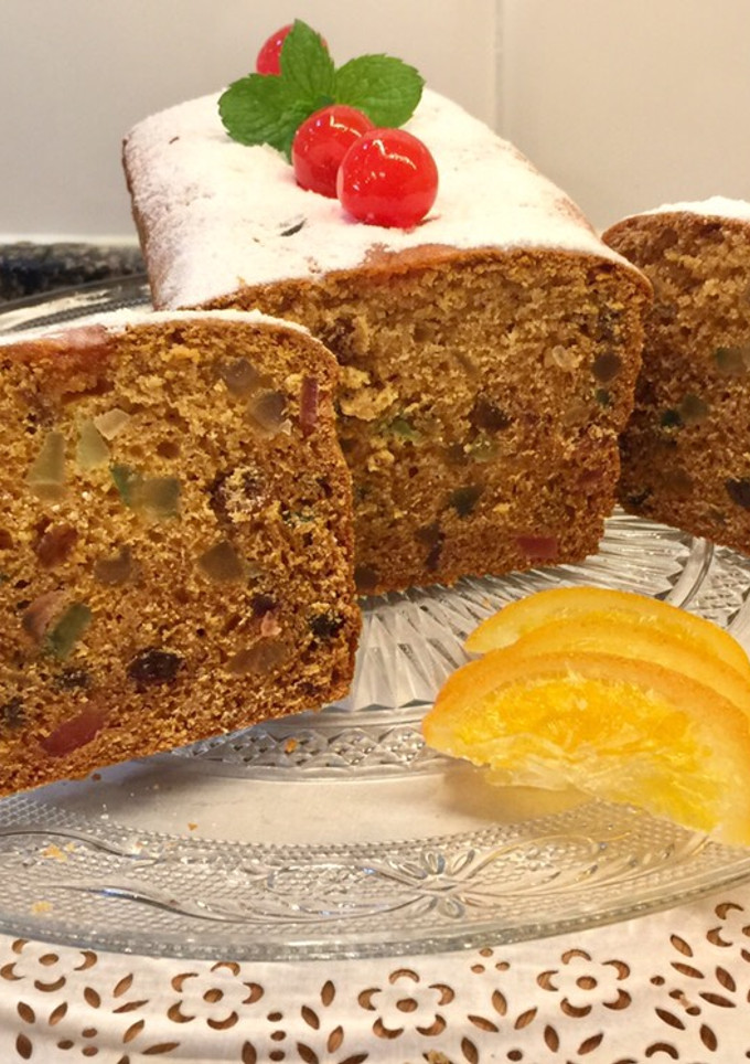 Una foto de Plumcake con fruta confitada al aroma de brandy