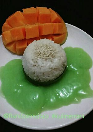 Foto resep Ketan Mangga Saus Santan