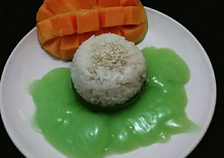 Langkah Mudah untuk Membuat Ketan Mangga Saus Santan, Bikin Ngiler