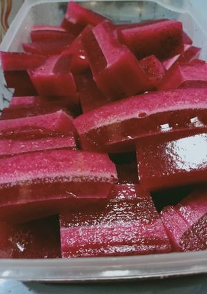 Foto resep Puding lapis naga santan